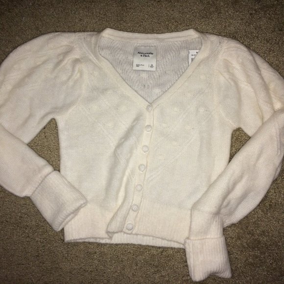 abercrombie Bubble cropped cardigan white - Picture 5 of 14